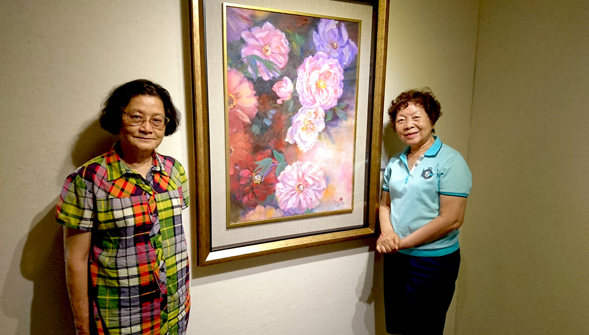 蓮、溎芬芳雙個展　鍾情藝術明心見性畫風景