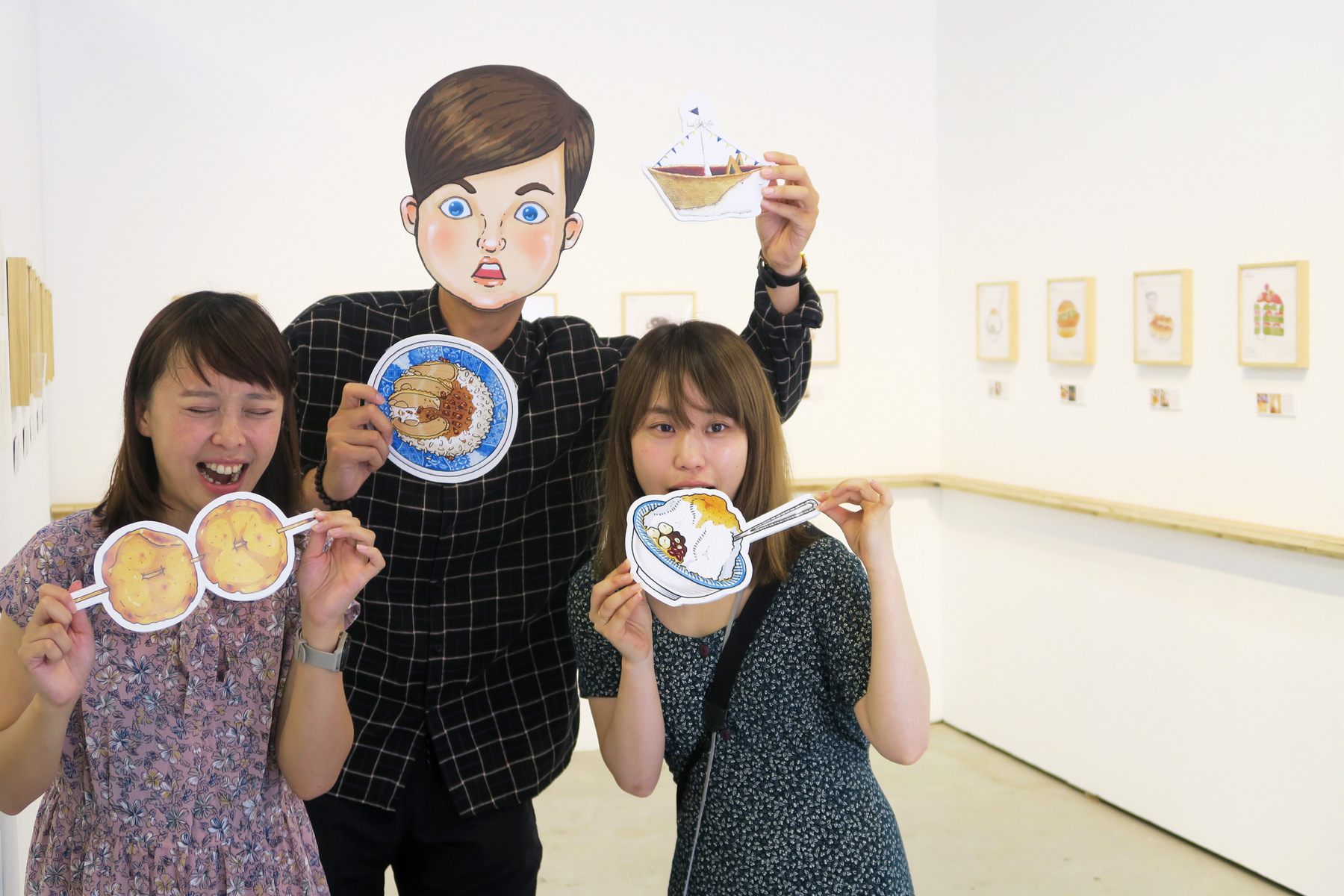 梗圖插畫紅人保羅先生  高雄駁二藝術特區駐村創作