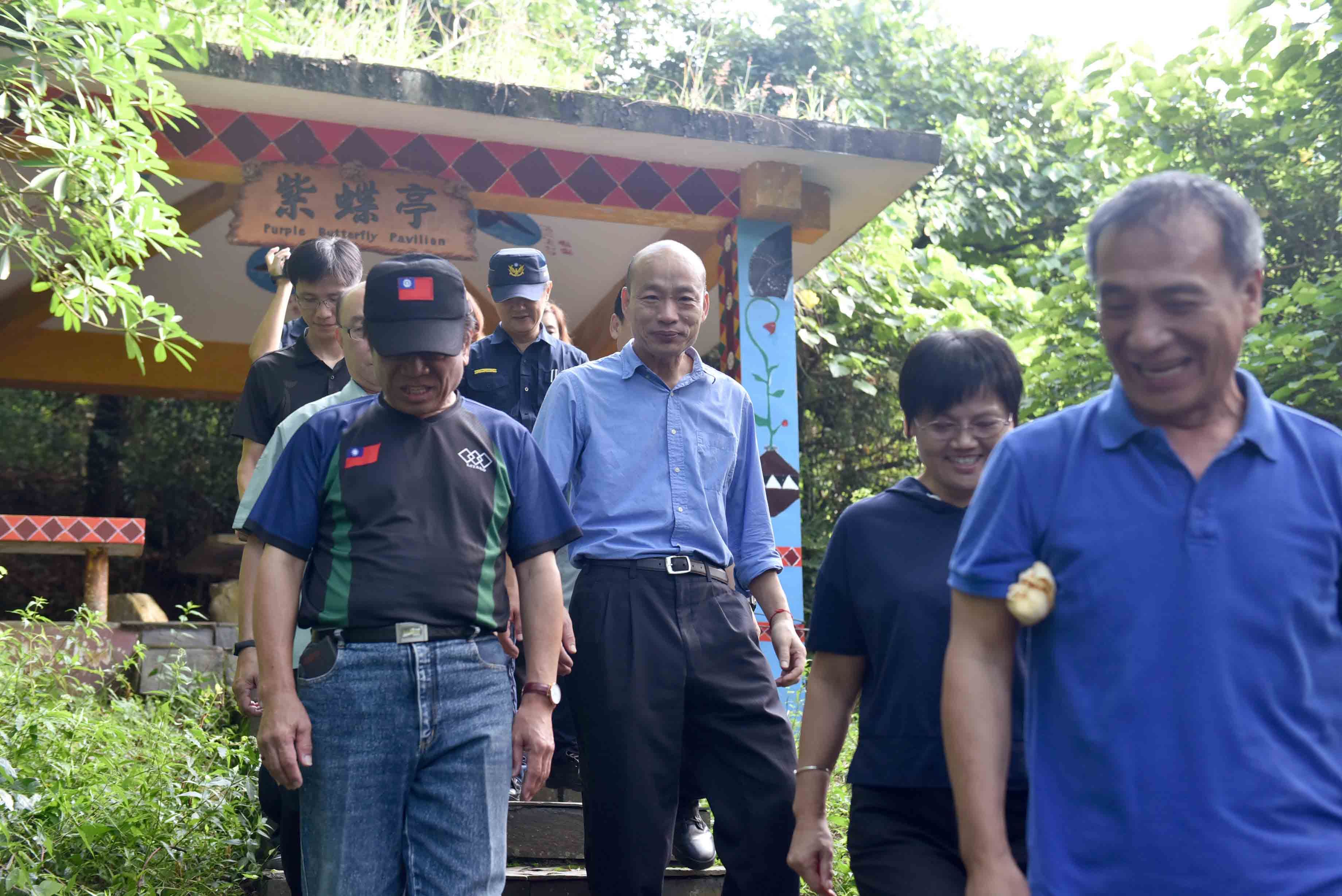 視察茂林紫斑蝶園區  韓國瑜：大力行銷高雄後花園