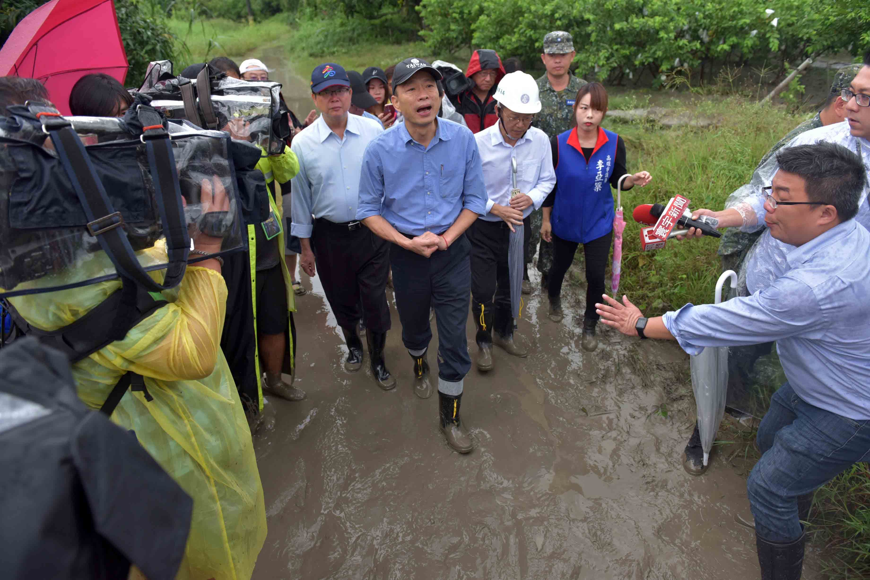 關心二仁溪水情  韓國瑜視察崇德、中路、石安三橋