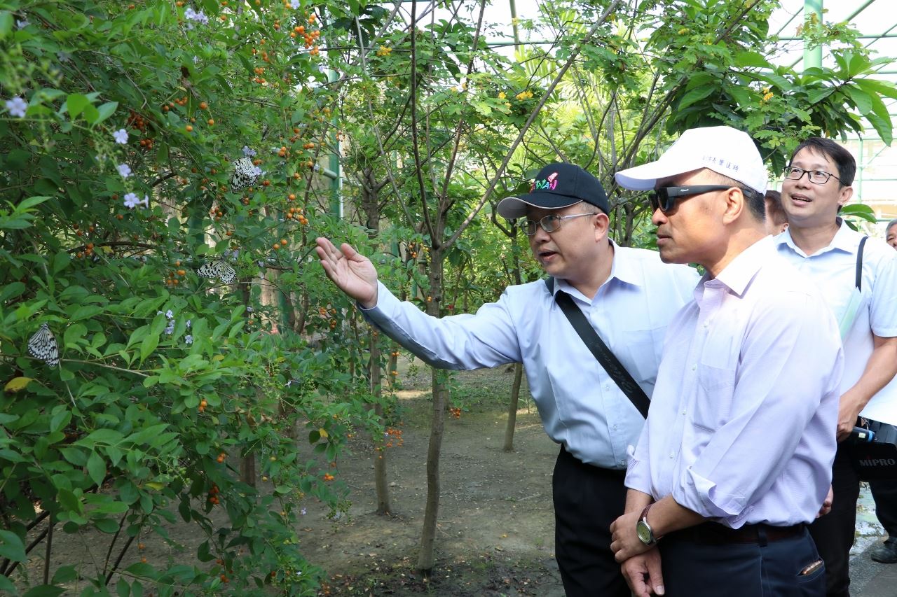 訪視高雄金獅湖蝴蝶園　 葉匡時盼打造生態觀光亮點...