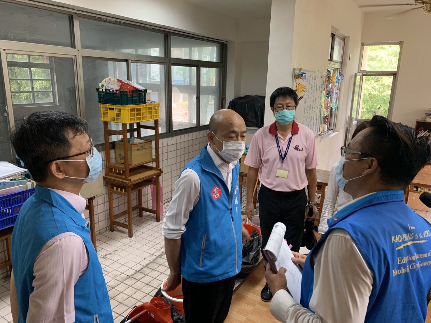 高市博愛國小災損  韓國瑜：全力協助校方重做防漏工程...
