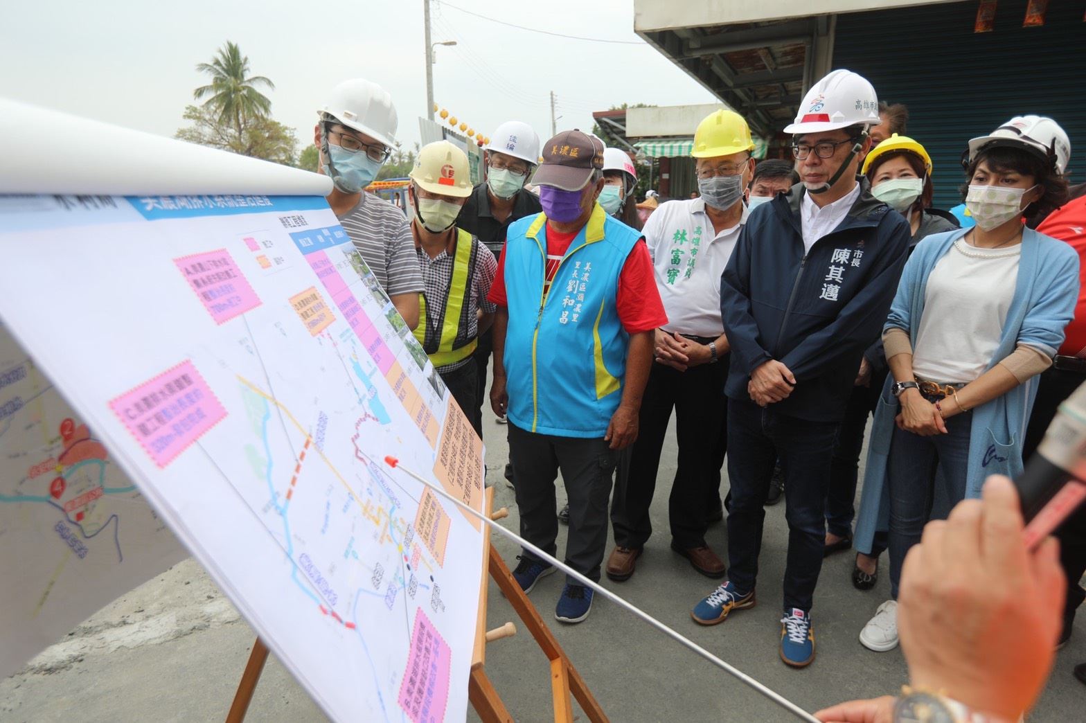 高市美濃湖排水瓶頸段橋梁改善工程  陳其邁:力求解決美濃淹水問題