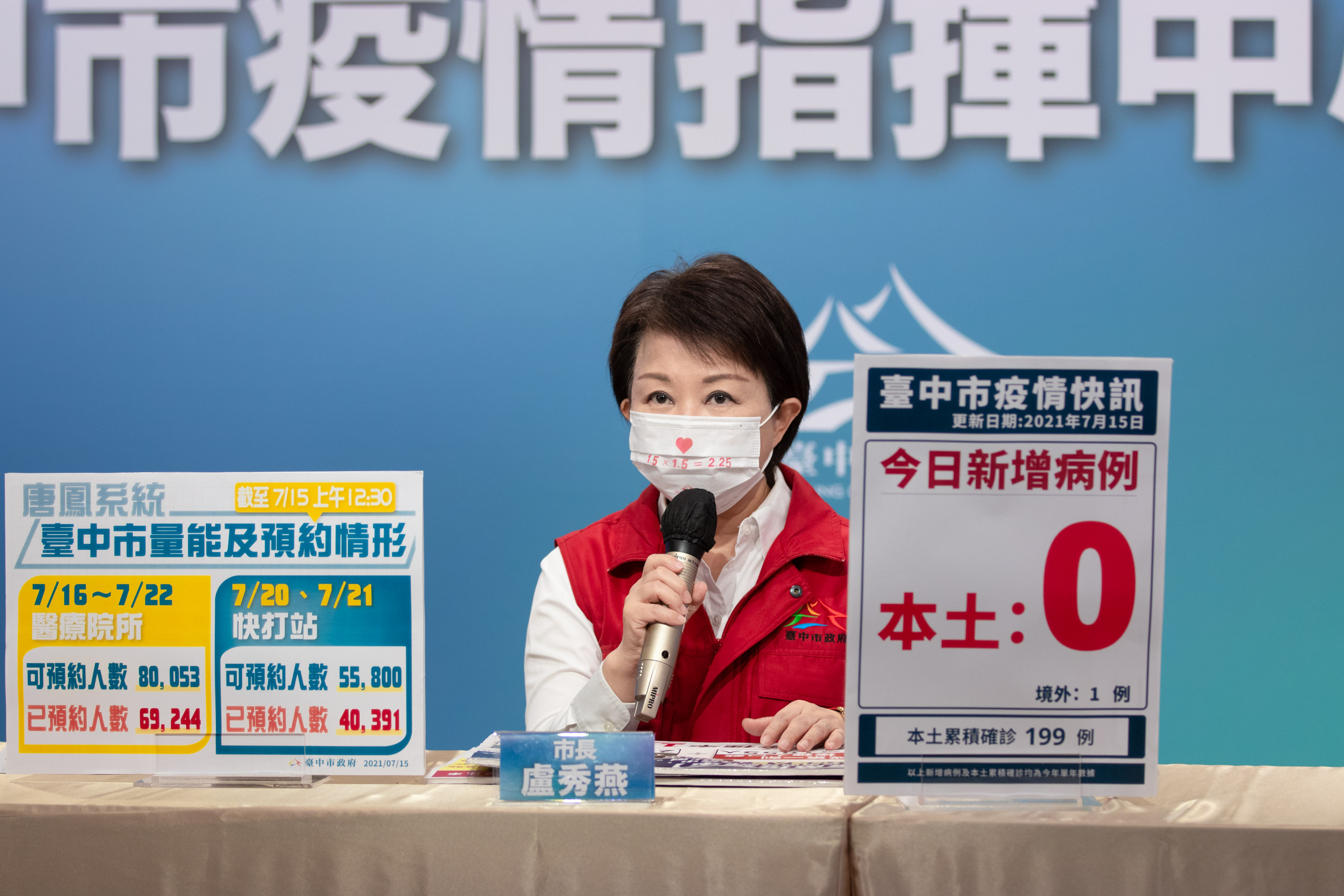 台中16日開快打站為44年次民眾接種疫苗  限戶籍在台中...