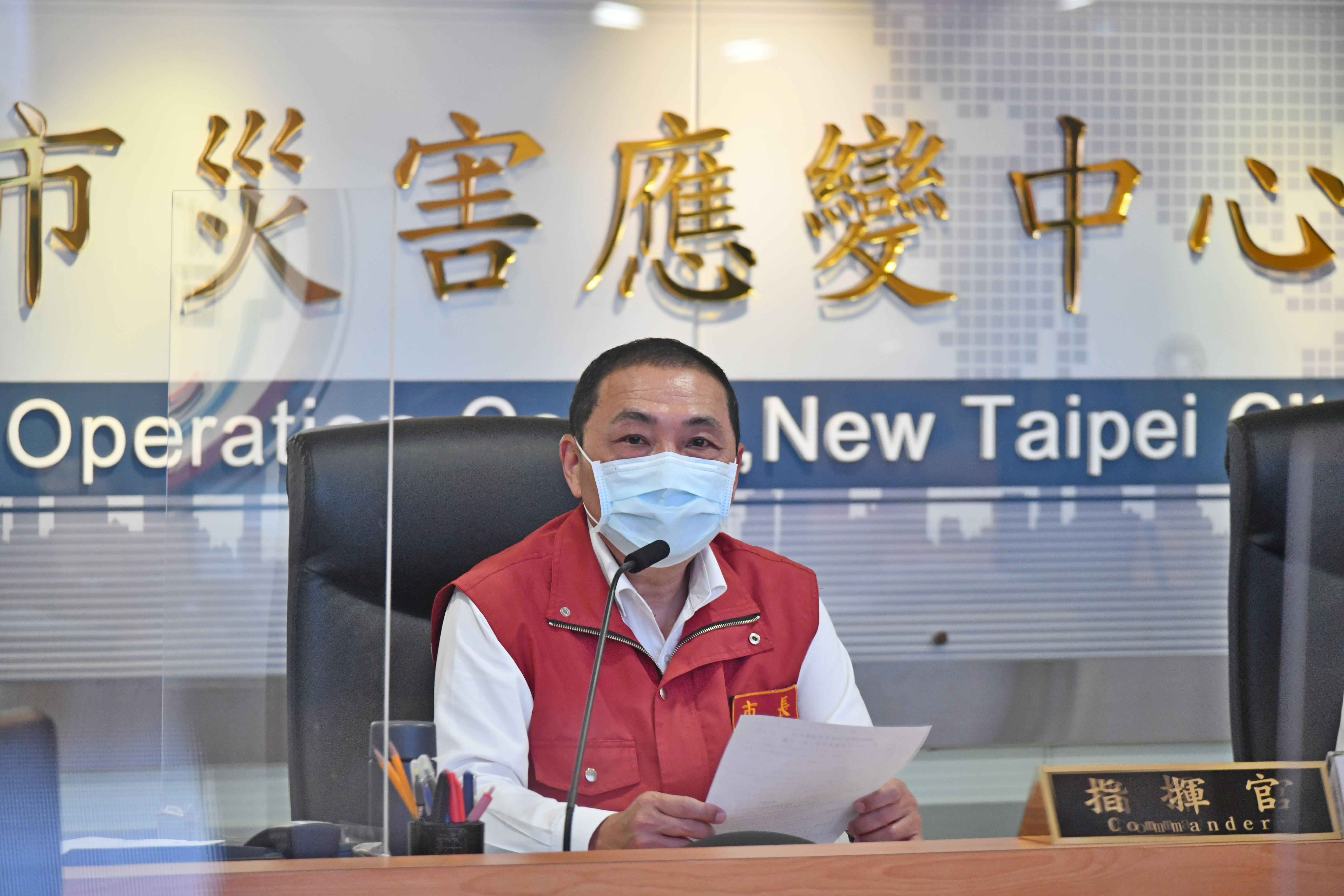 13日新北無停班停課 侯友宜：警報解除後迅速展開復原...