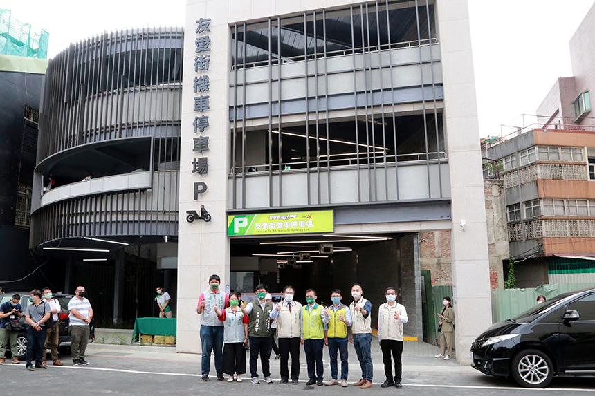 友愛街立體機車停車場110年12月中旬完工  將設103席車位...