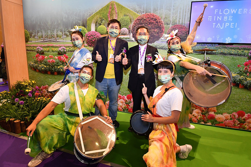 2021台北國際觀光博覽會登場  台北館營造繽紛花世界...