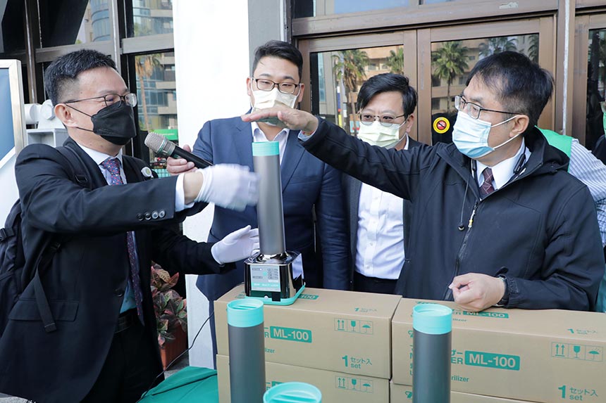 避免防疫旅館群聚  南市購置紫外線循環氣流殺菌機...