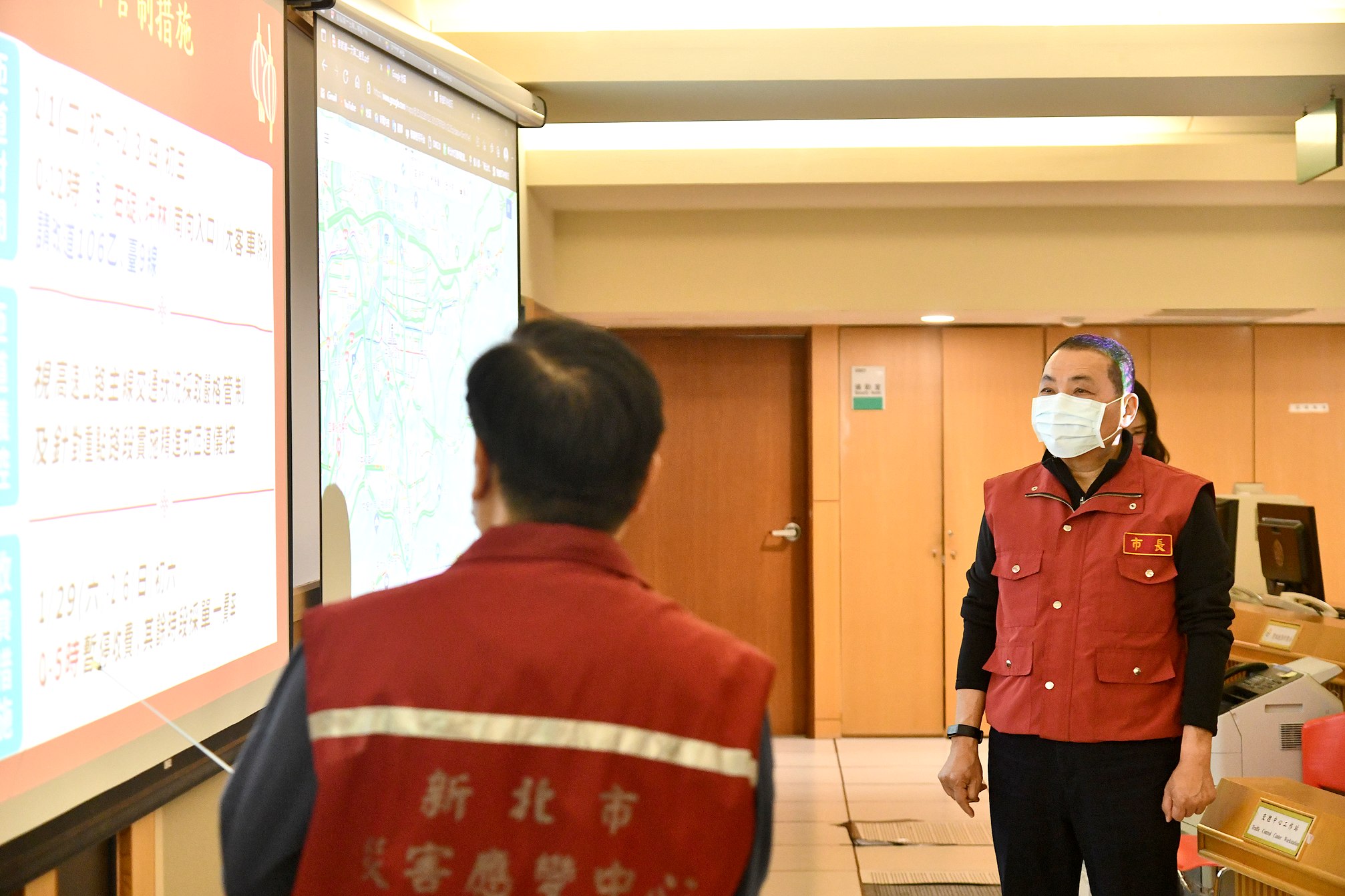 侯友宜視察春節第一天車流狀況 籲市民減少群聚 平安過年