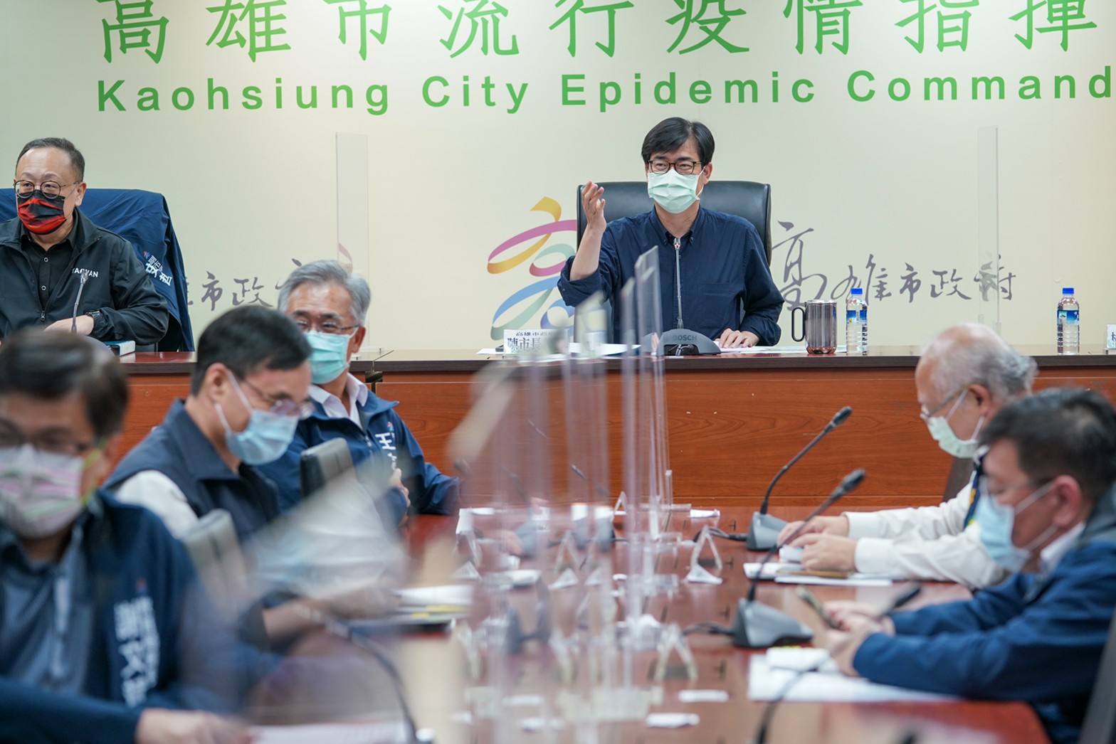 陳其邁5日主持市政會議，聽取財政局促參成效報告。