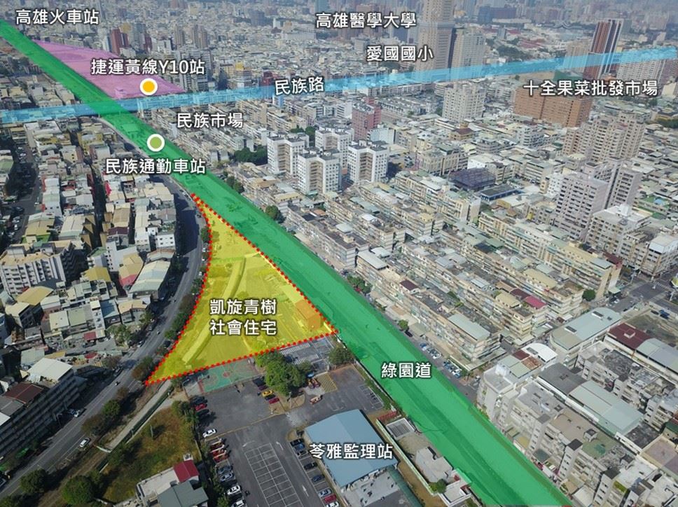 視察凱旋青樹社宅 陳其邁關心市民居住權益