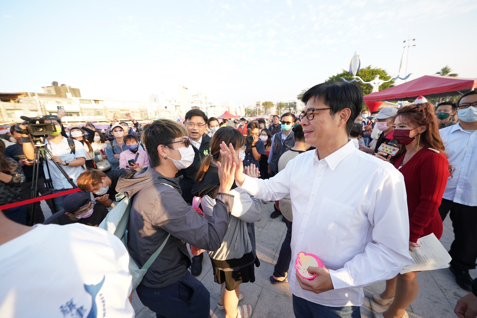 旗后「津兔迎春逗熱鬧」熱鬧舉辦　陳其邁力邀民眾旗津旅遊