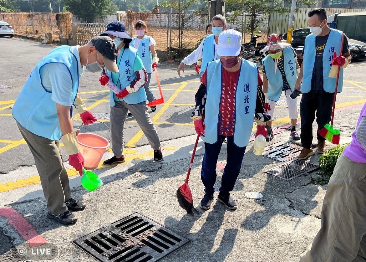 高雄市三民區各里積極動員水溝清消　防範登革熱疫情擴散