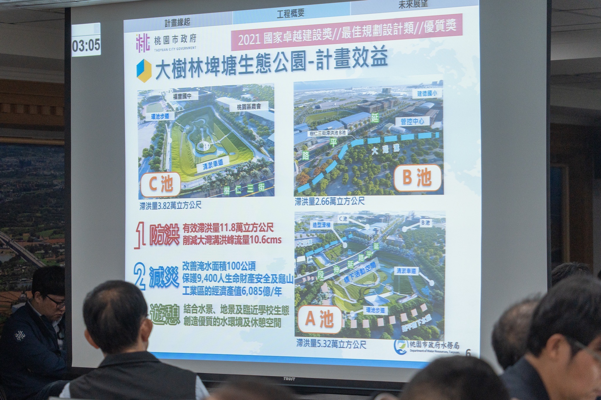 大樹林暨大湳埤塘生態公園年底完工 將大幅改善東門溪淹水...