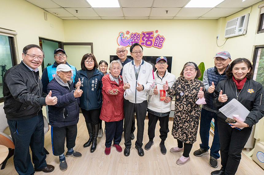 訪視八德榮譽國民之家  張善政感謝同仁盡心照顧榮民...