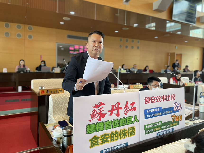 蘇丹紅燒全台！  議員：若以台中標準將可避免...