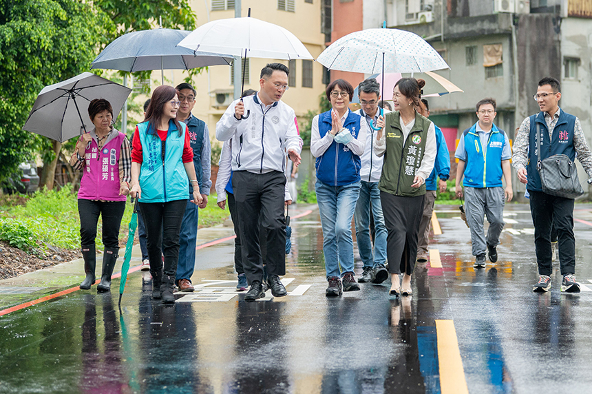 龍泉五街延伸大慶街道路完工  蘇俊賓：推動建設豐富在地生活機能