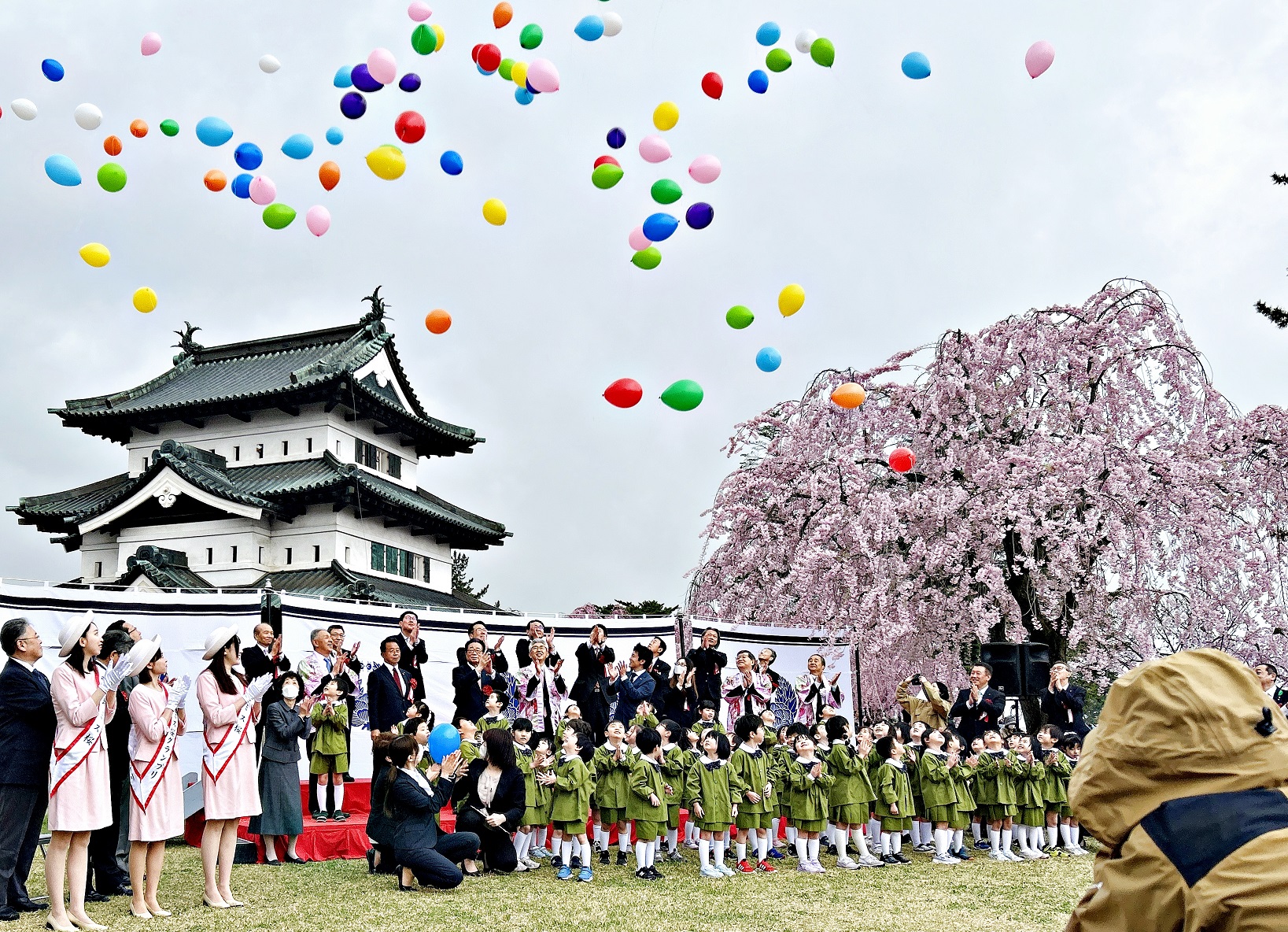 日本青森縣弘前市櫻花祭開幕活動 宣傳臺南400促進城市交流與國際觀光推廣