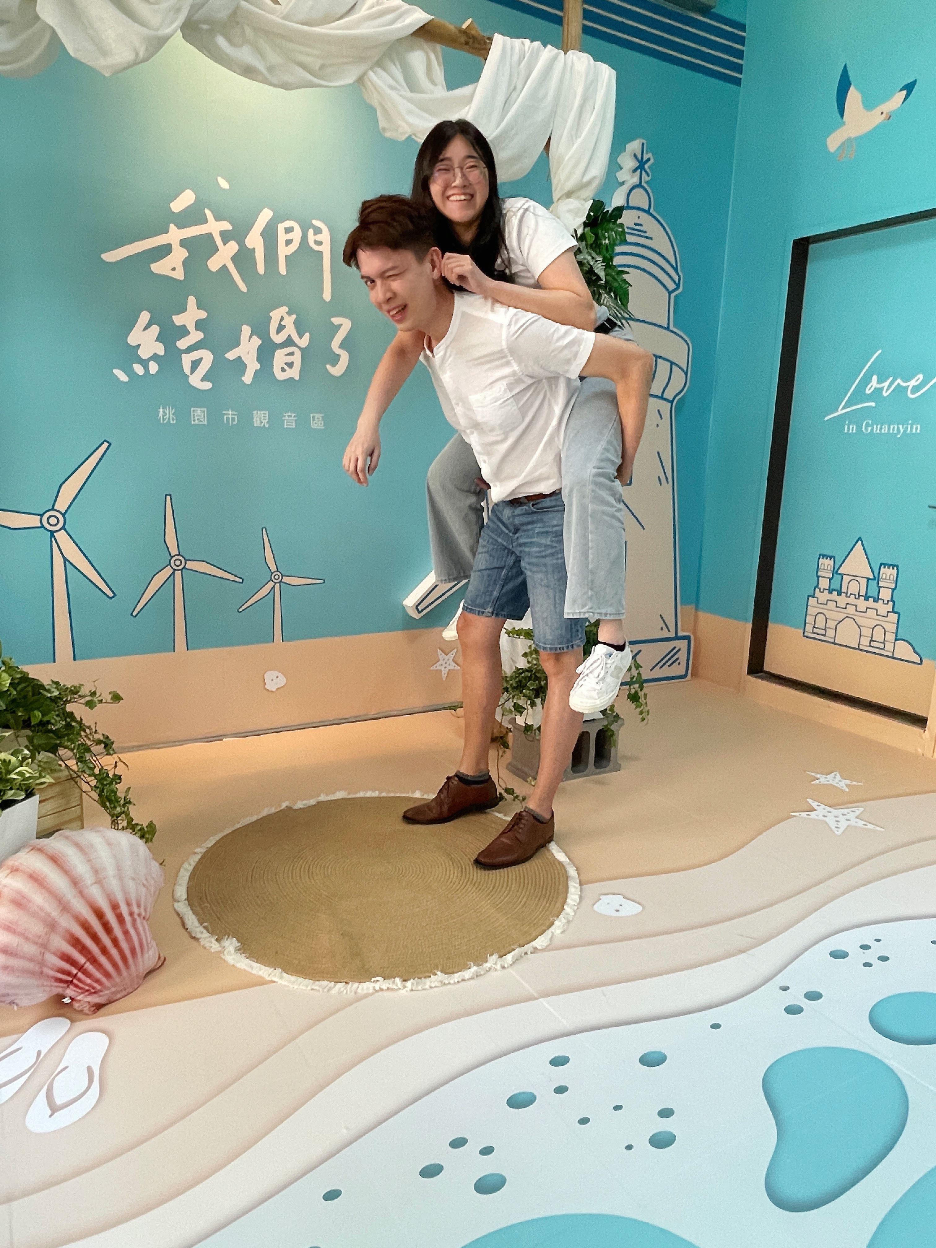 希臘海島風   觀音戶政結婚專區520浪漫登場...