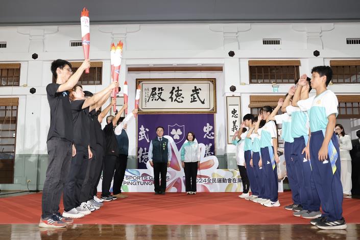 全民運動會聖火傳遞抵達臺南　選手接下聖火盼再創佳績...