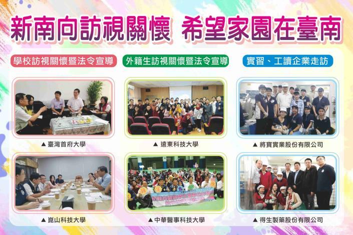 南市全國首創「境外生訪視關懷服務」期許人才安心落腳...