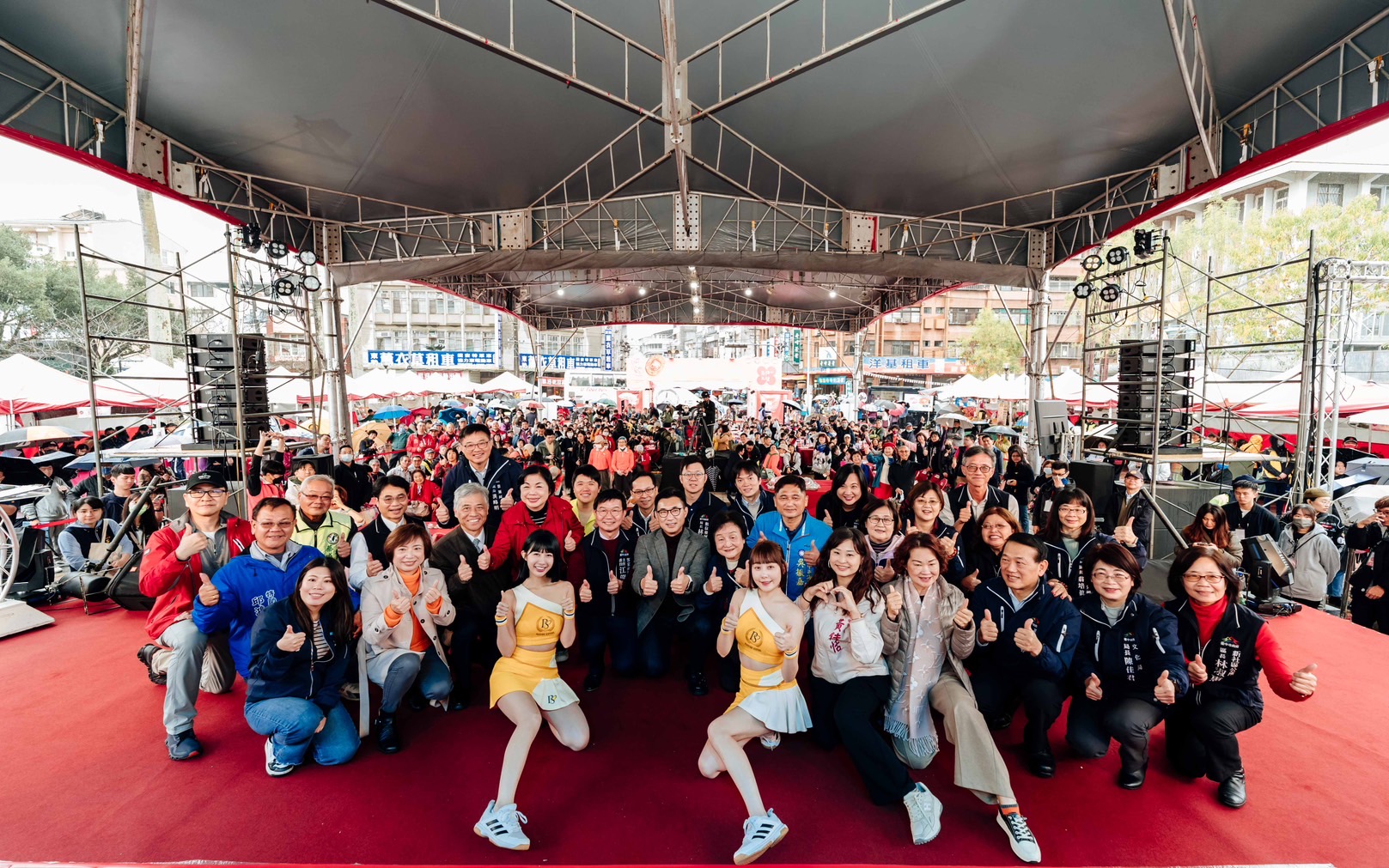 台中東勢新丁粄節開幕！ 120斤超級新丁粄分送民眾 