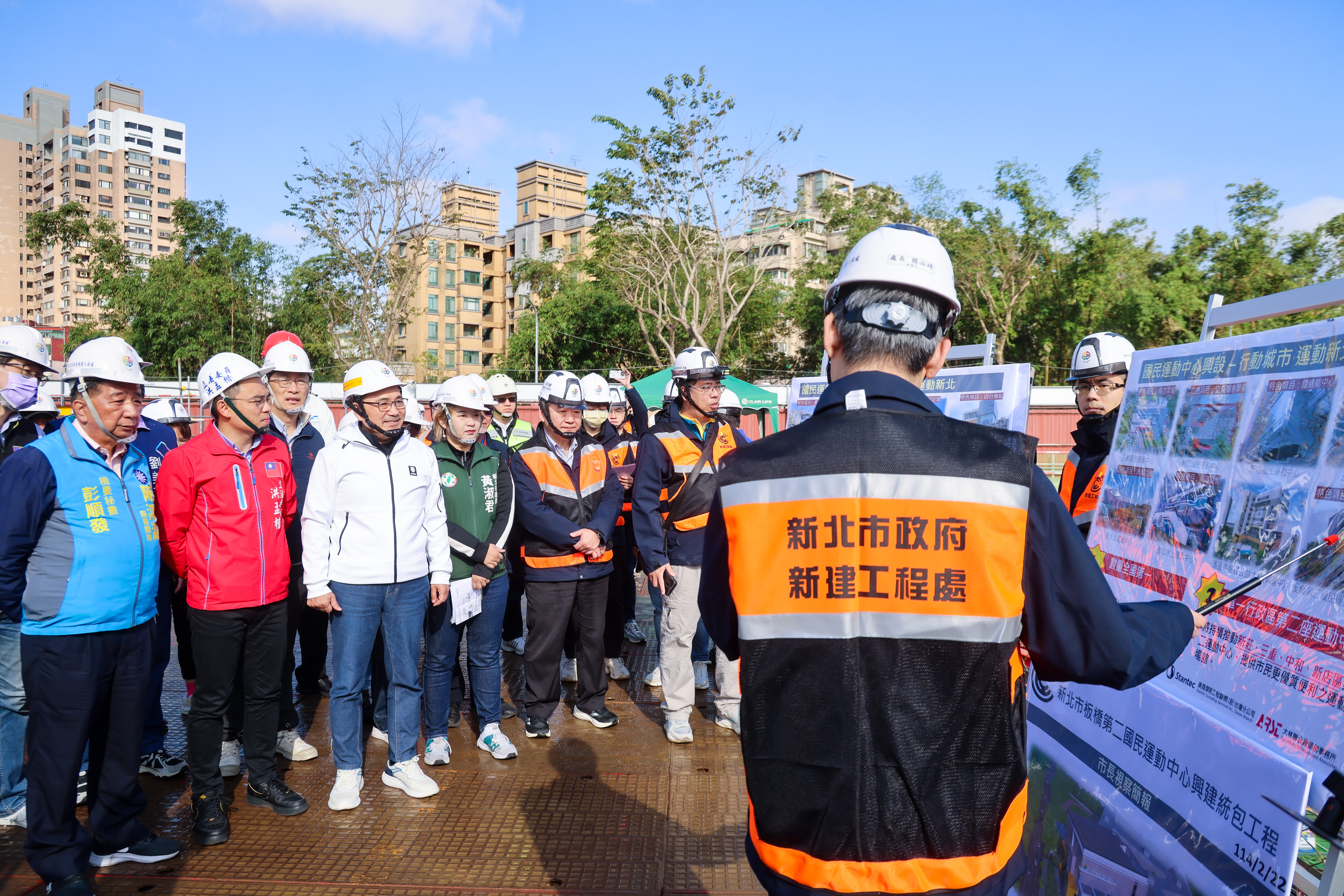 視察板橋第二國民運動中心工程 侯友宜：持續規劃延續市民...