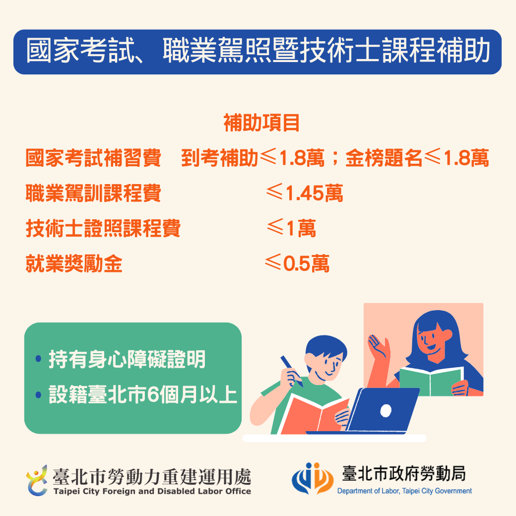 北市勞動局積極協助身心障礙者創造事業第二春...