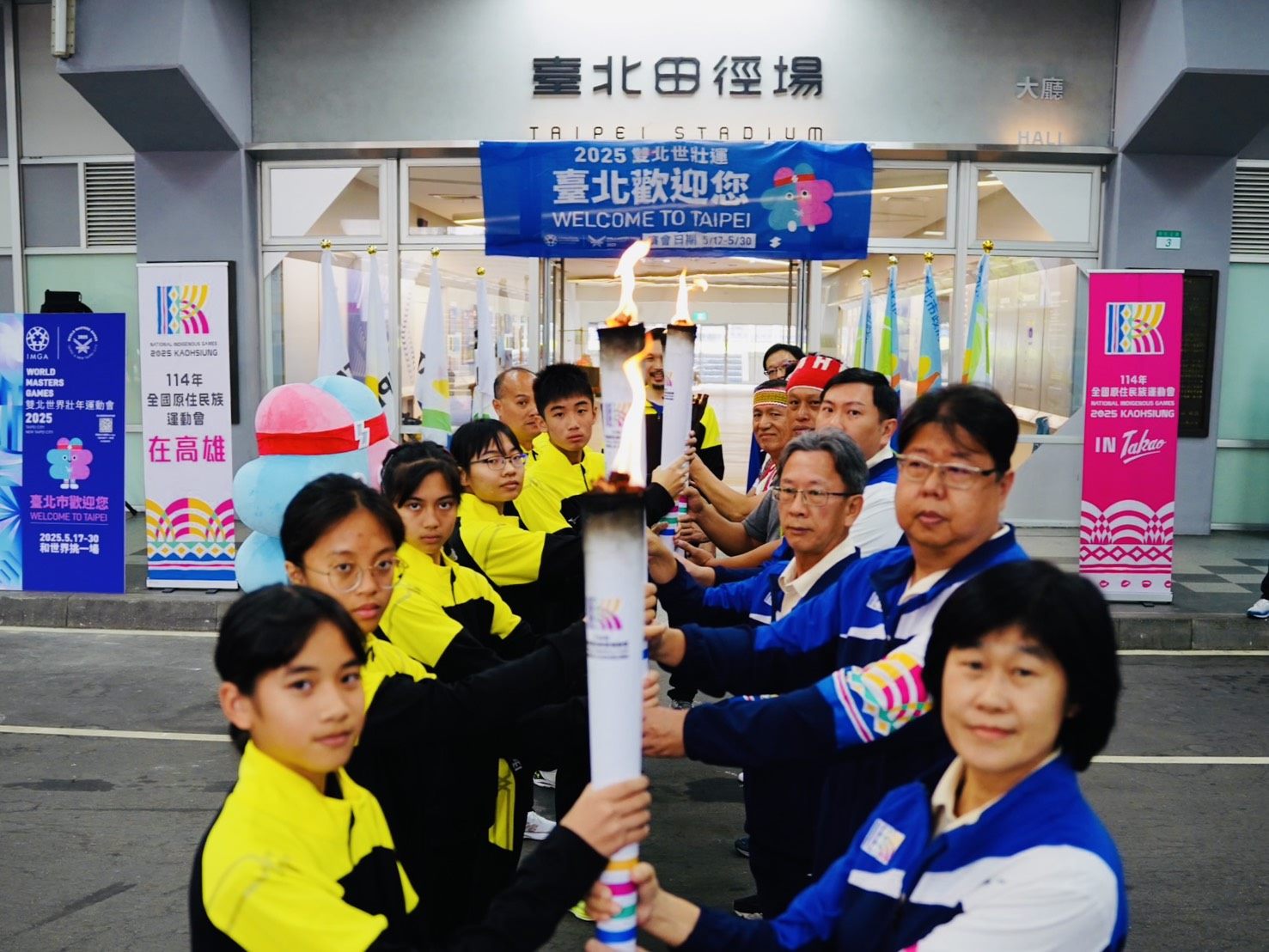 114年原民運聖火傳遞  臺北市迎接勝利火炬...