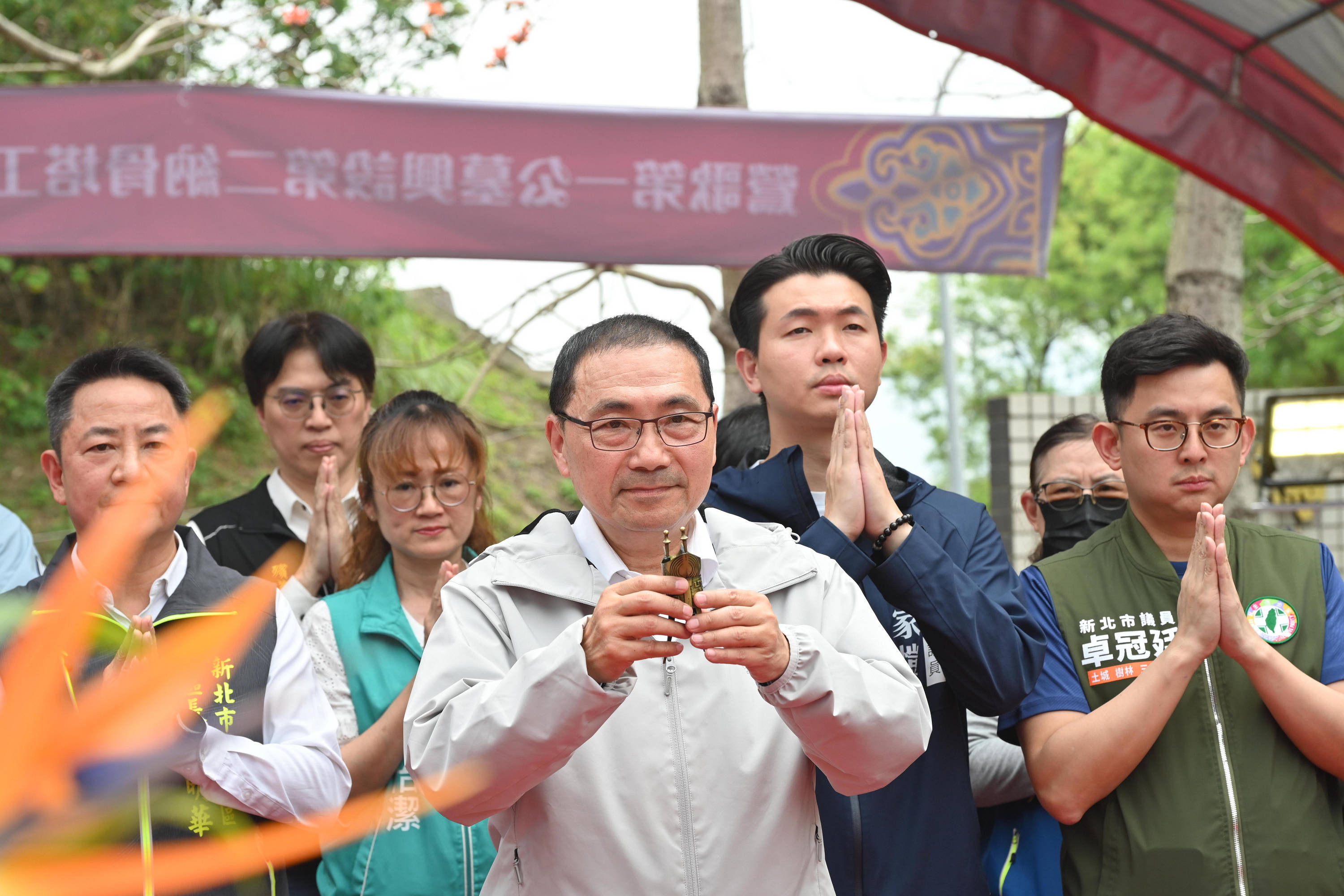 鶯歌第二納骨塔祈福動土典禮 侯友宜：兼具在地意象及永續...