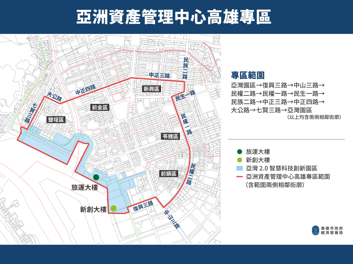 亞洲資產管理中心從高雄出發 中正金融街結合亞灣專區範圍