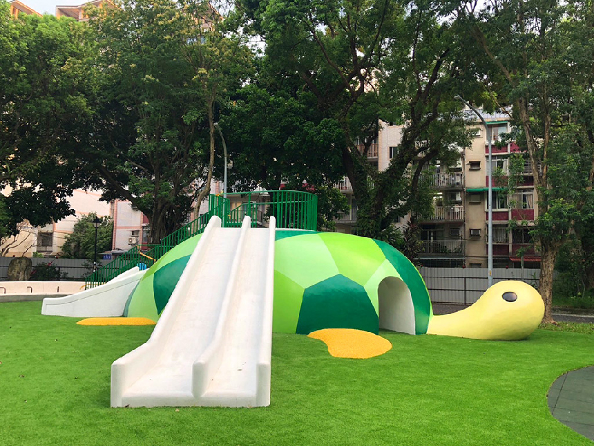 新北超萌海龜遊戲場  新店福民公園打造幸福可愛力量...