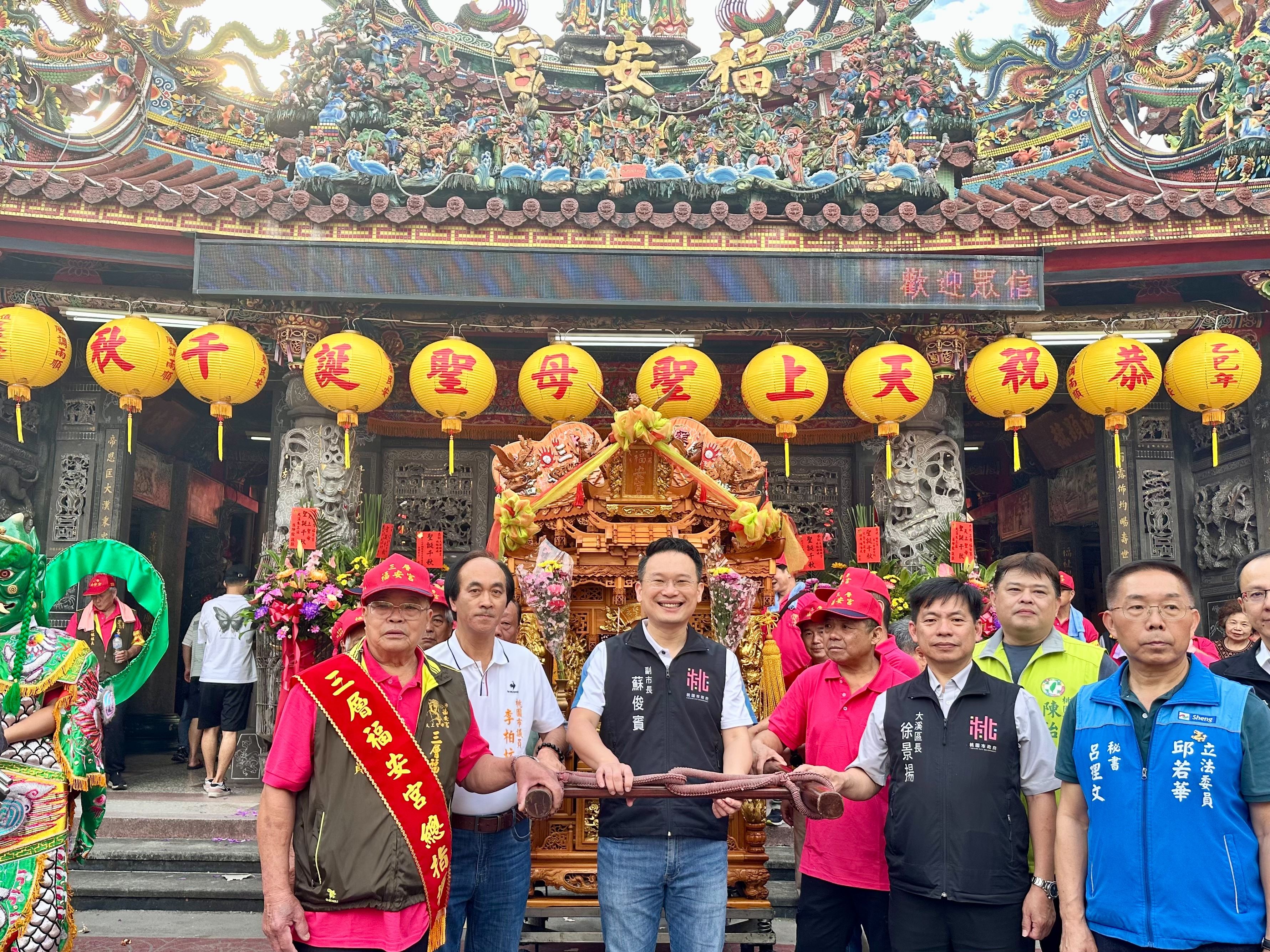 福安宮天上聖母壽誕慶典　蘇俊賓偕三大百年社頭護老媽祖...