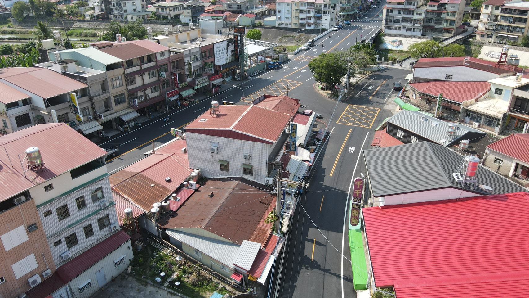 美濃老街路面翻新   通行舒適又安心