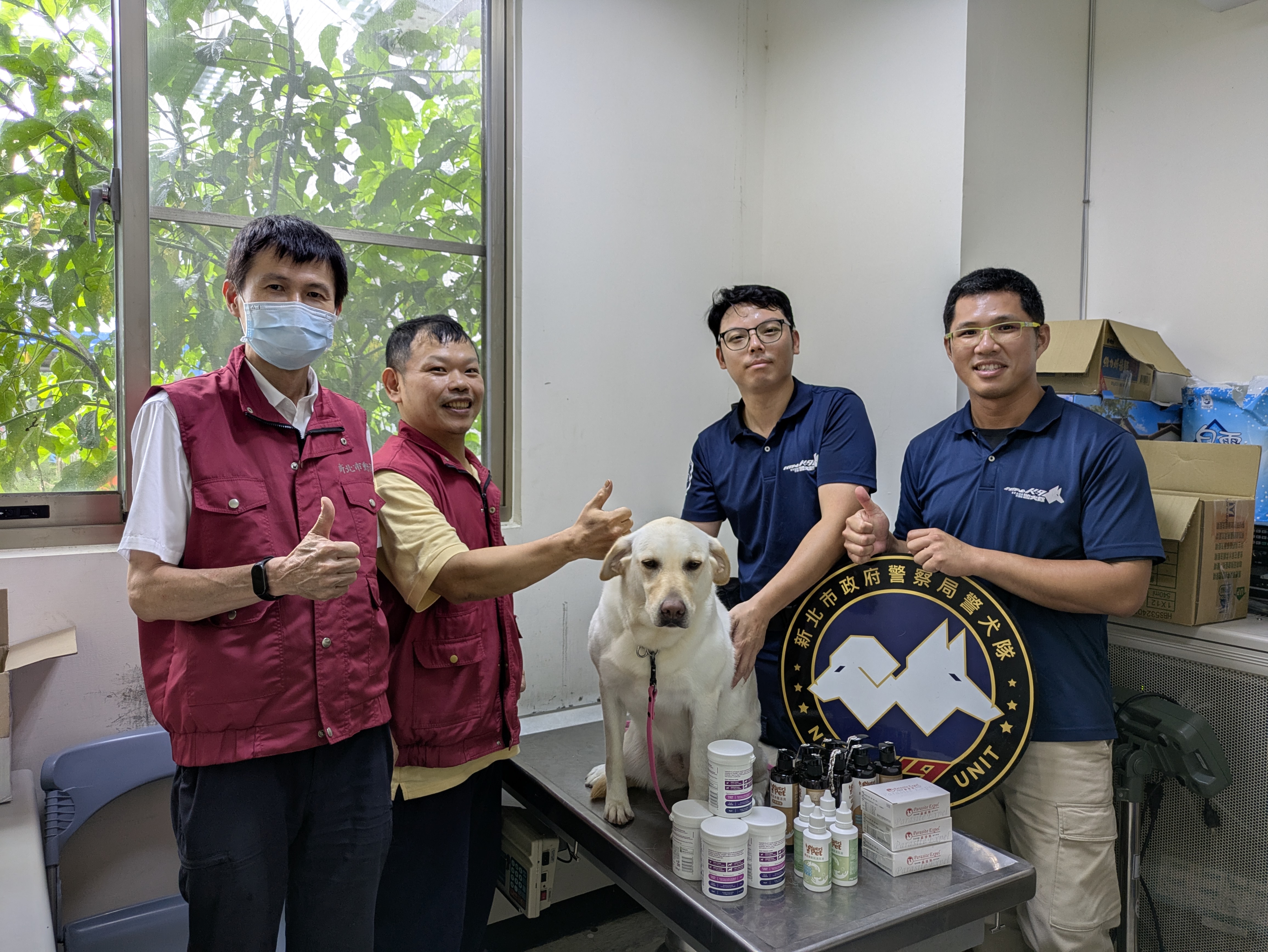 警察節獻上最溫暖的禮物   新北動保處為警犬健康把關送上...