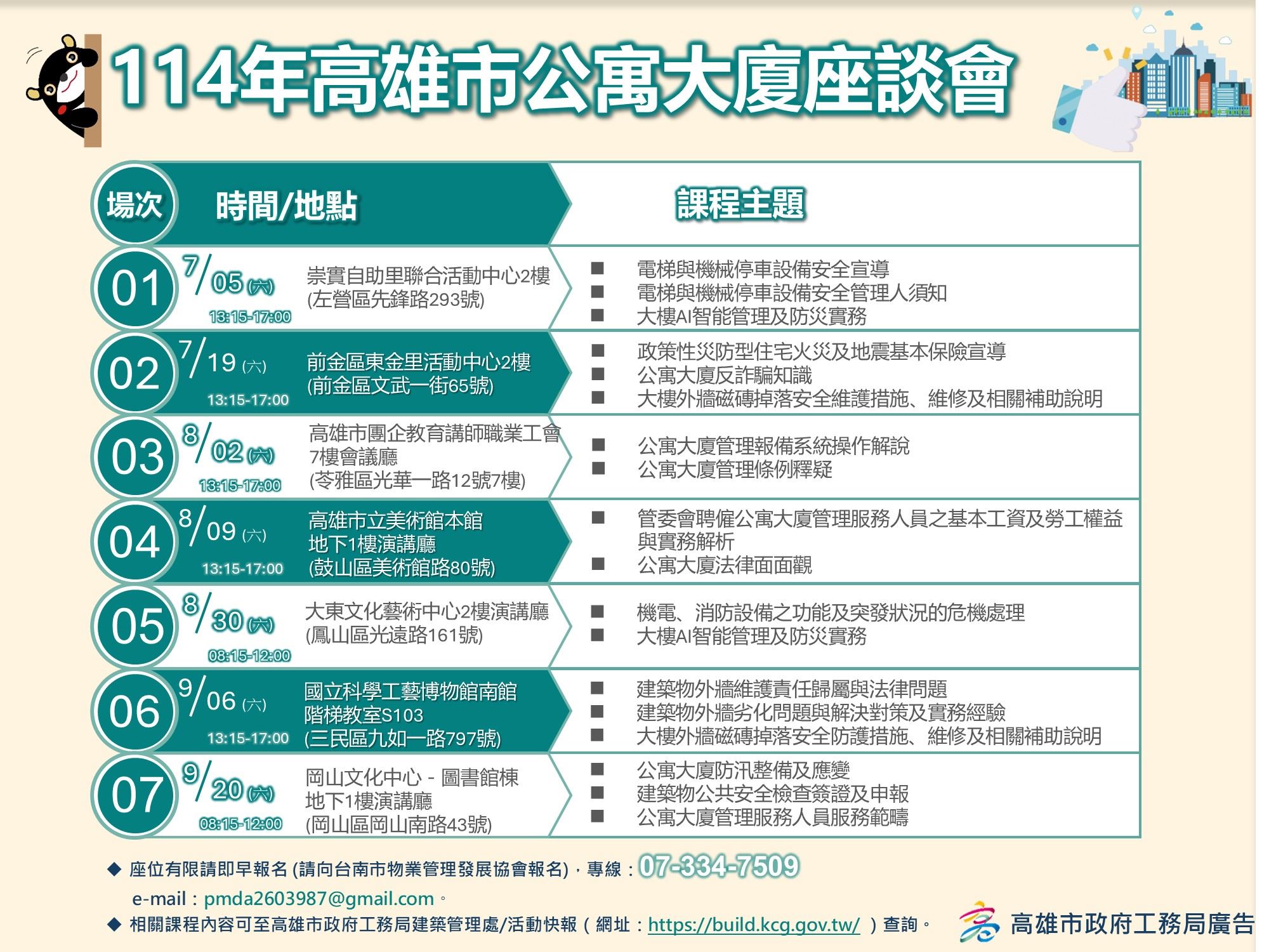 大樓AI智能管理與防災整備應變  公寓大廈座談會首場7/5開講