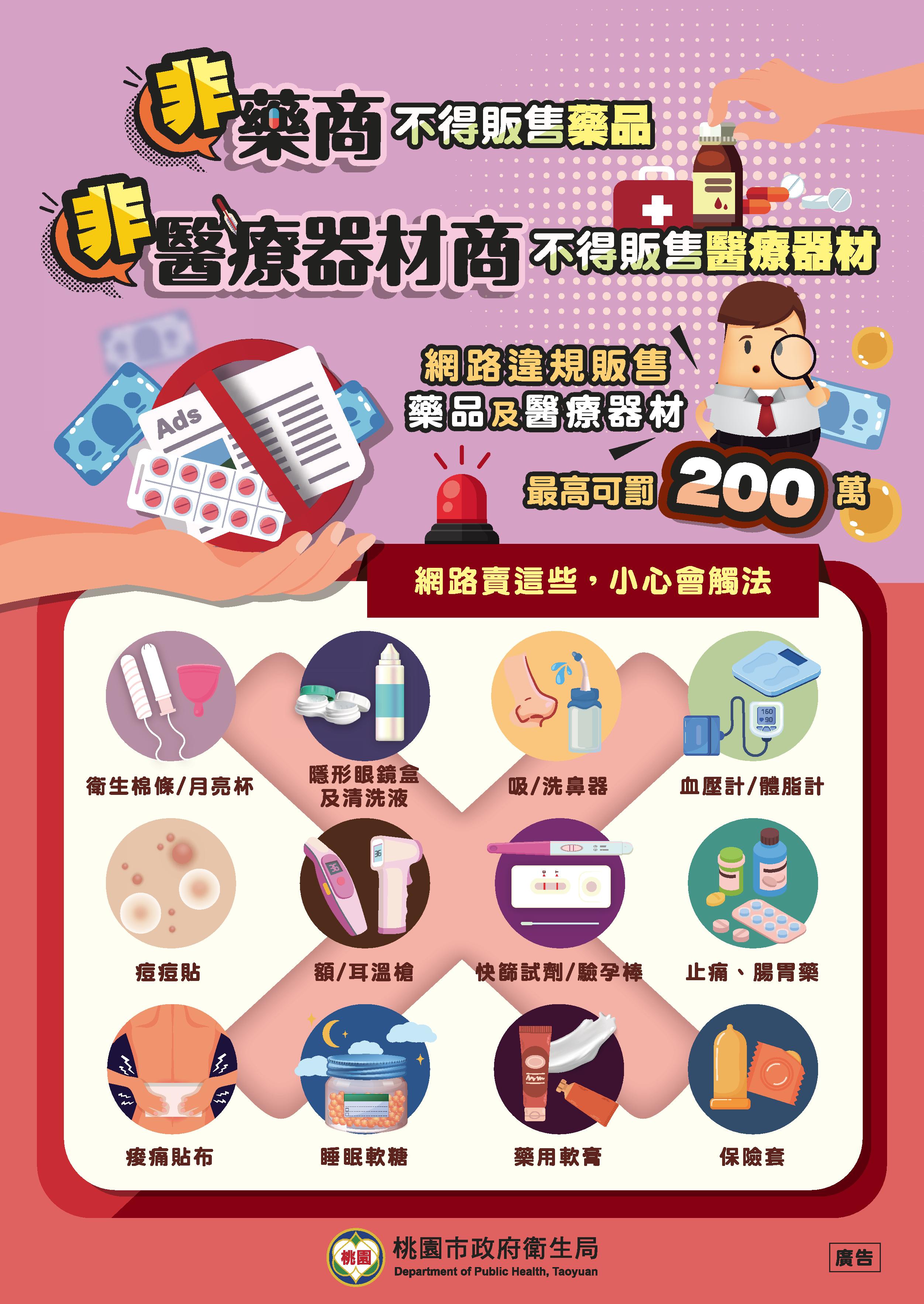 用不到別上網賣   網路販售藥品與醫材小心受罰...