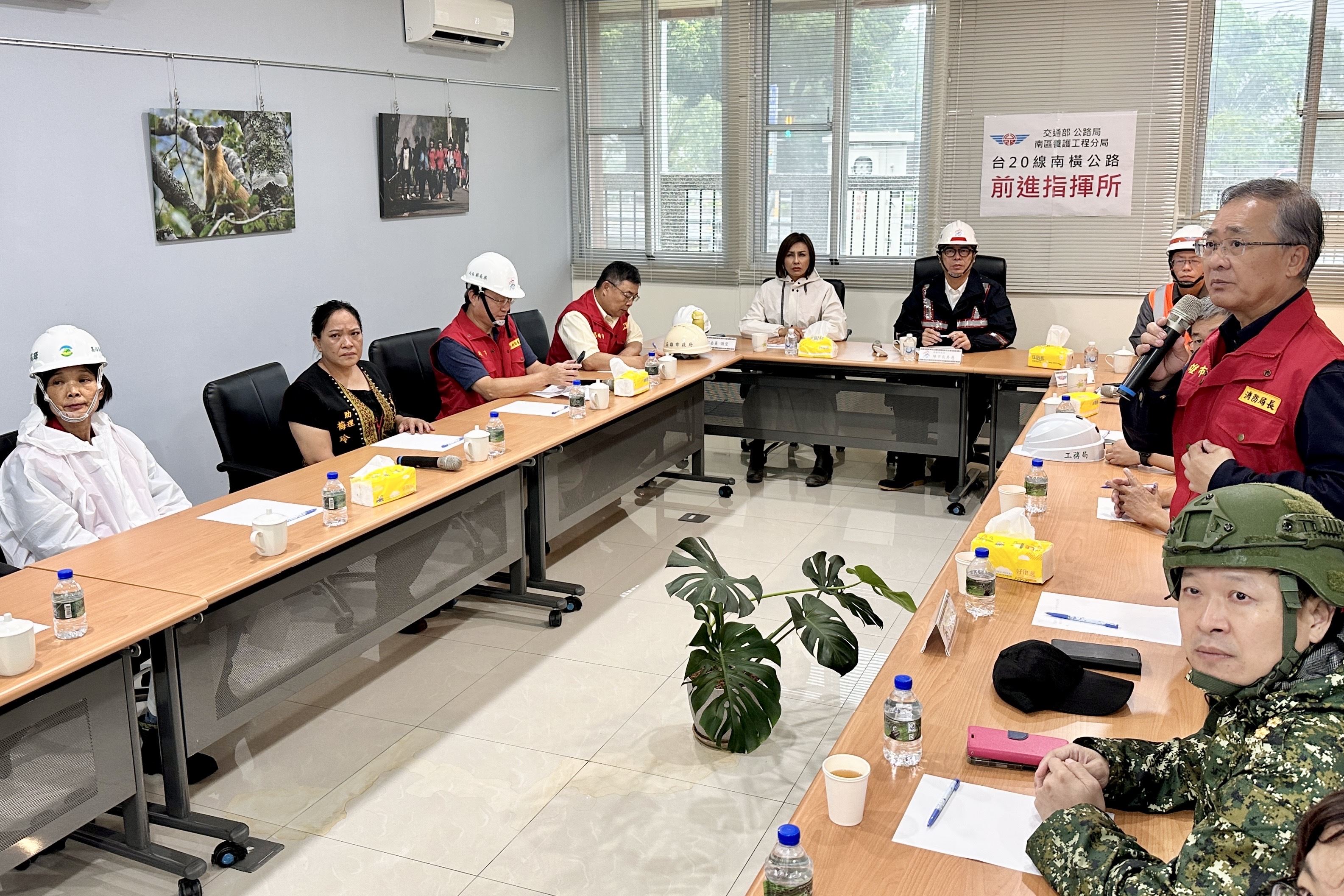 高市府設六龜寶來前進指揮所   陳其邁勘災提4大應變指示   全力確保民眾生命財產安全