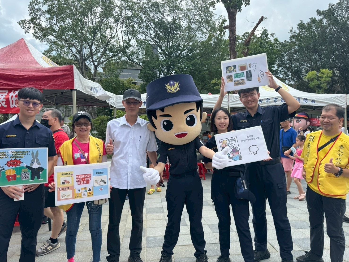 宣導不缺席！北投警現身社區園遊會傳遞安全觀念...