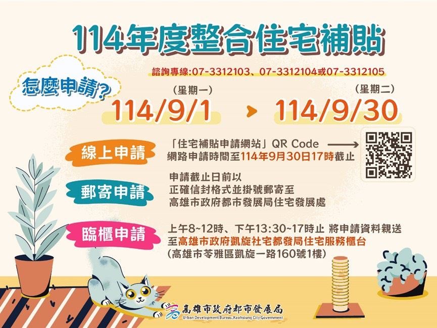 114年自購及修繕住宅貸款利息補貼開放申請   經濟或社會弱勢資格可享最低優惠利率