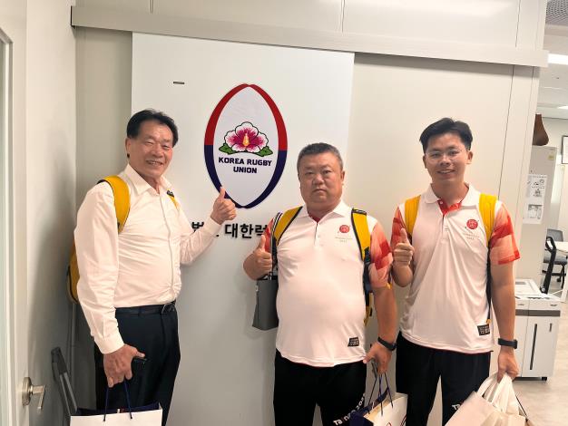 體育局赴南韓拜會橄欖球協會及田徑協會  推動國際體育交...