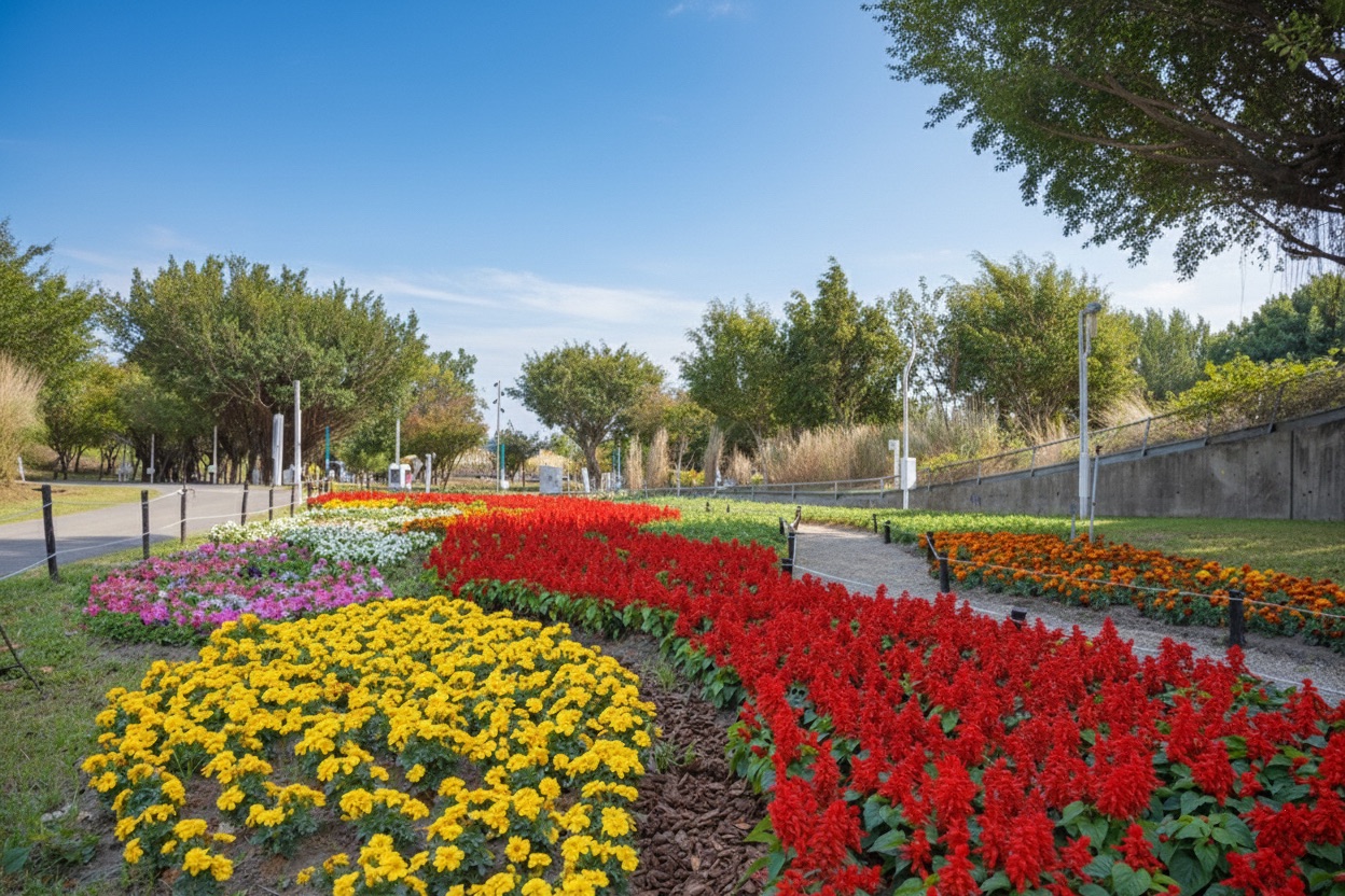 2026新年走春好去處！ 台中道路、公園繽紛蒔花妝點城市景...
