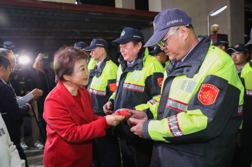 致敬城市英雄守護台中！  市長春安慰勞祝願馬上平安...