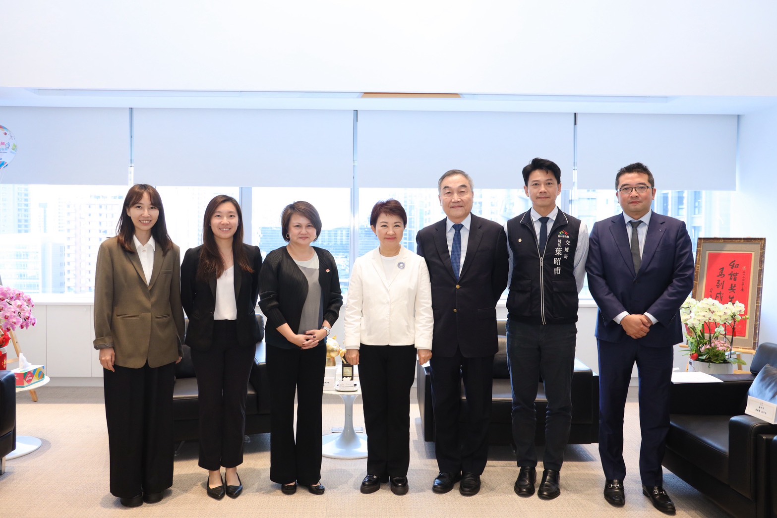 新加坡新任駐台代表首訪台中 市長力促雙方交流合作共榮...