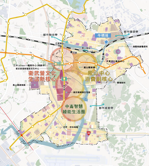 鳳山都市計畫第四次通盤檢討細部計畫（第一階段）發布實施