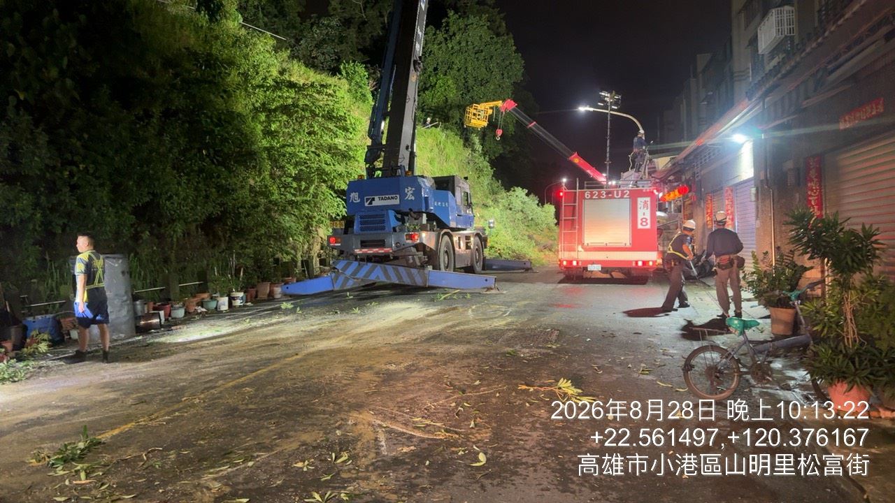 松富街擋土牆倒塌  高市府即時啟動應變機制加速後續復建