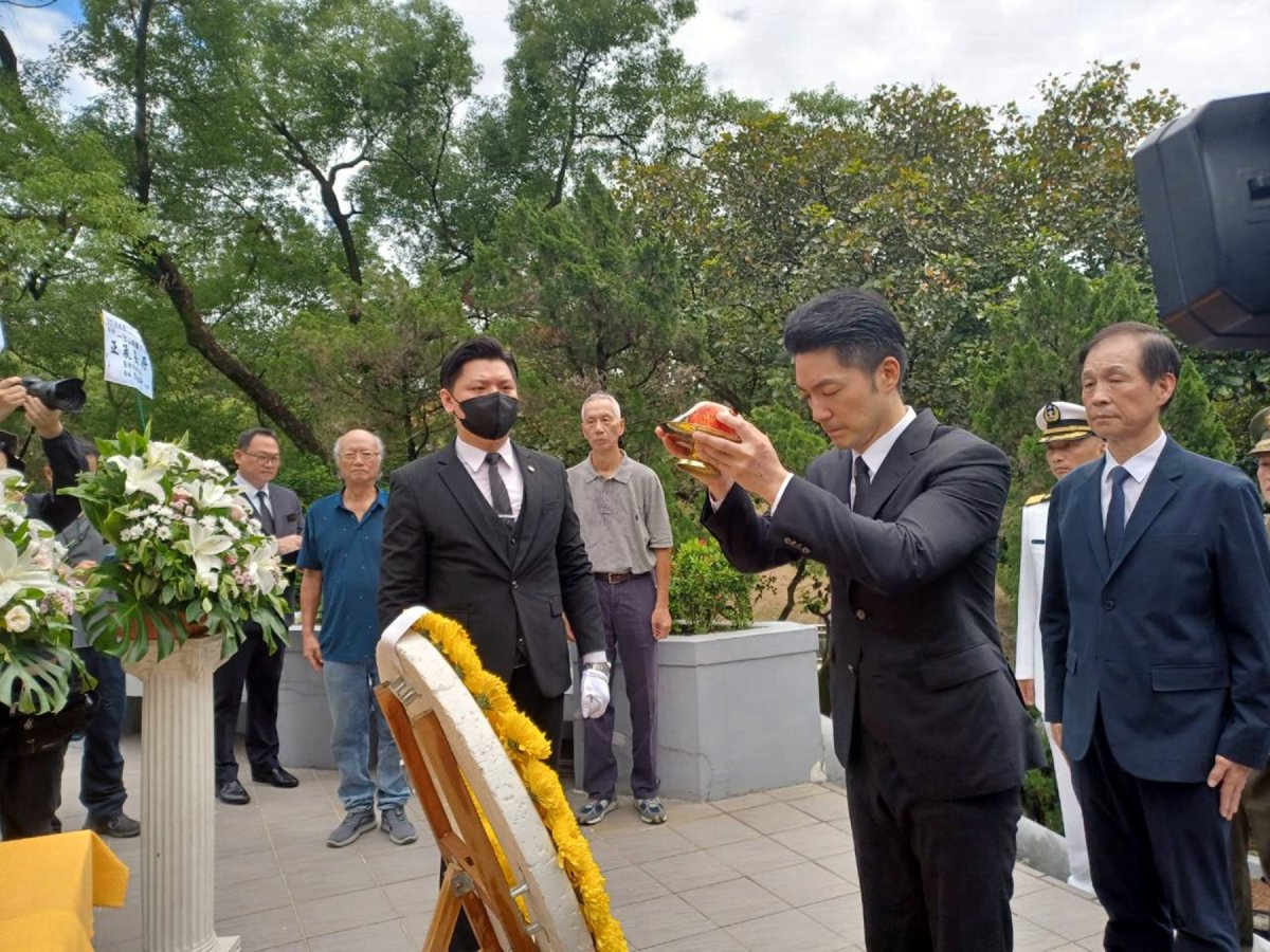 緬懷忠烈英靈  蔣萬安親臨主持秋祭大典...